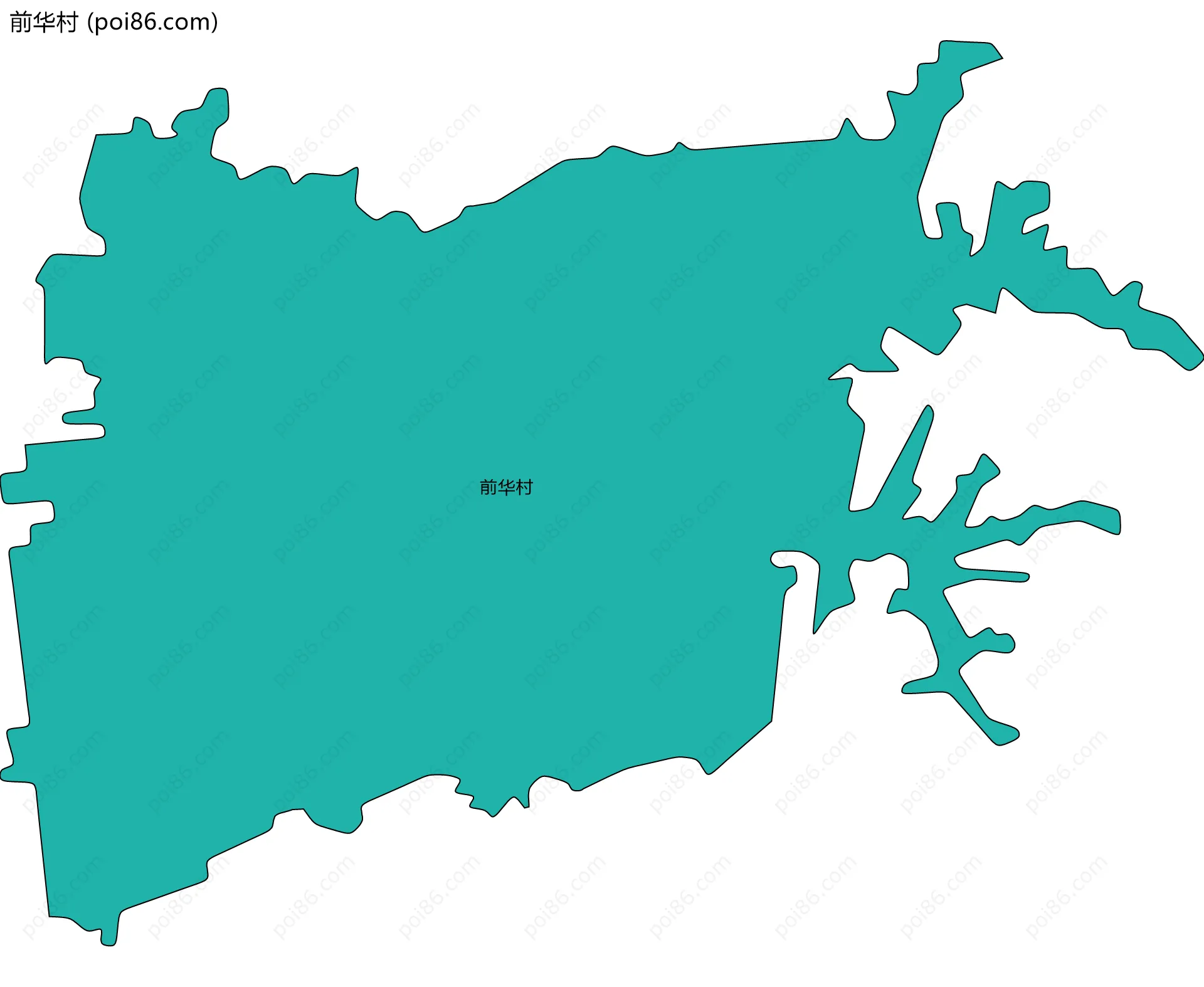 前华村边界地图