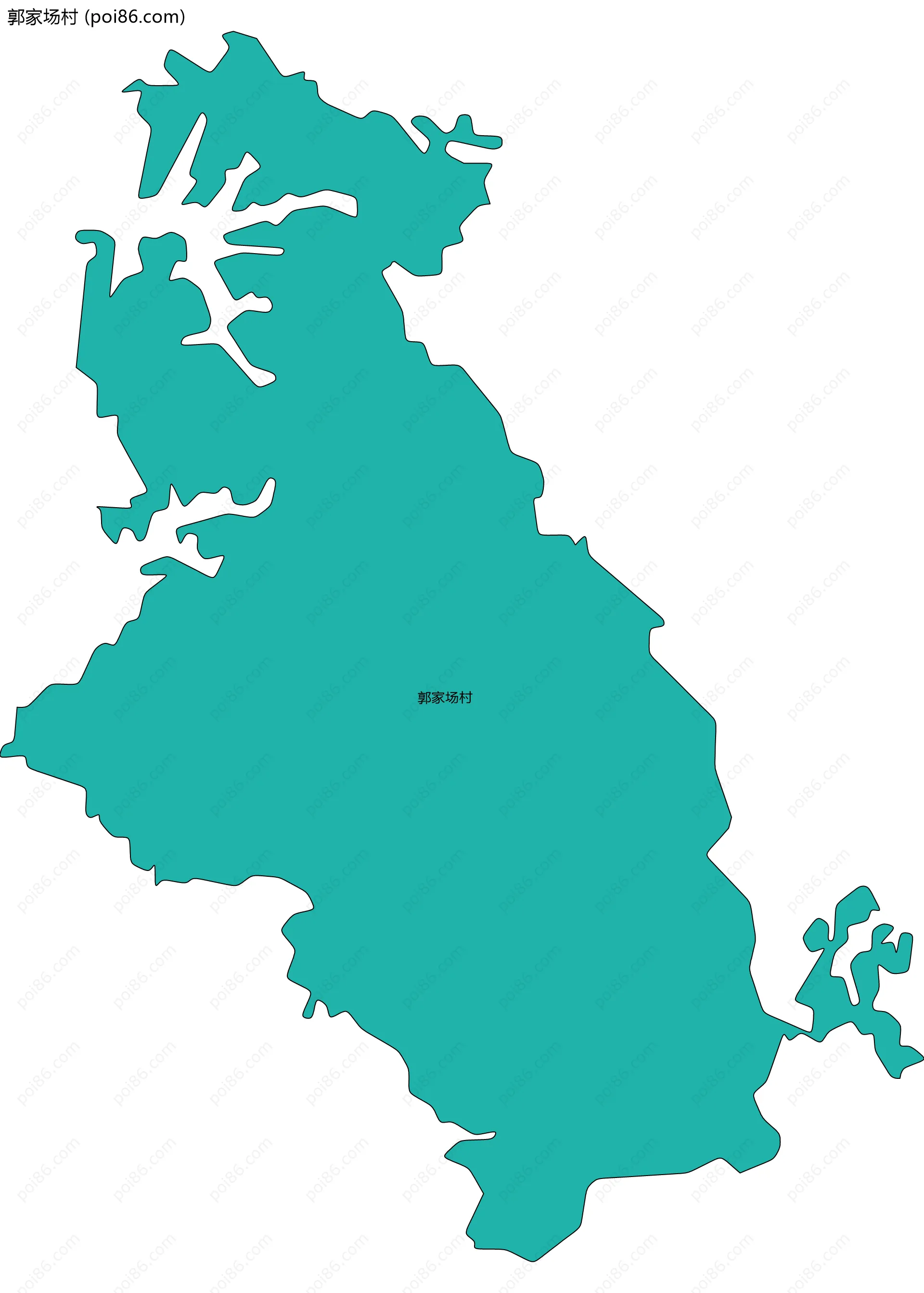 郭家场村边界地图