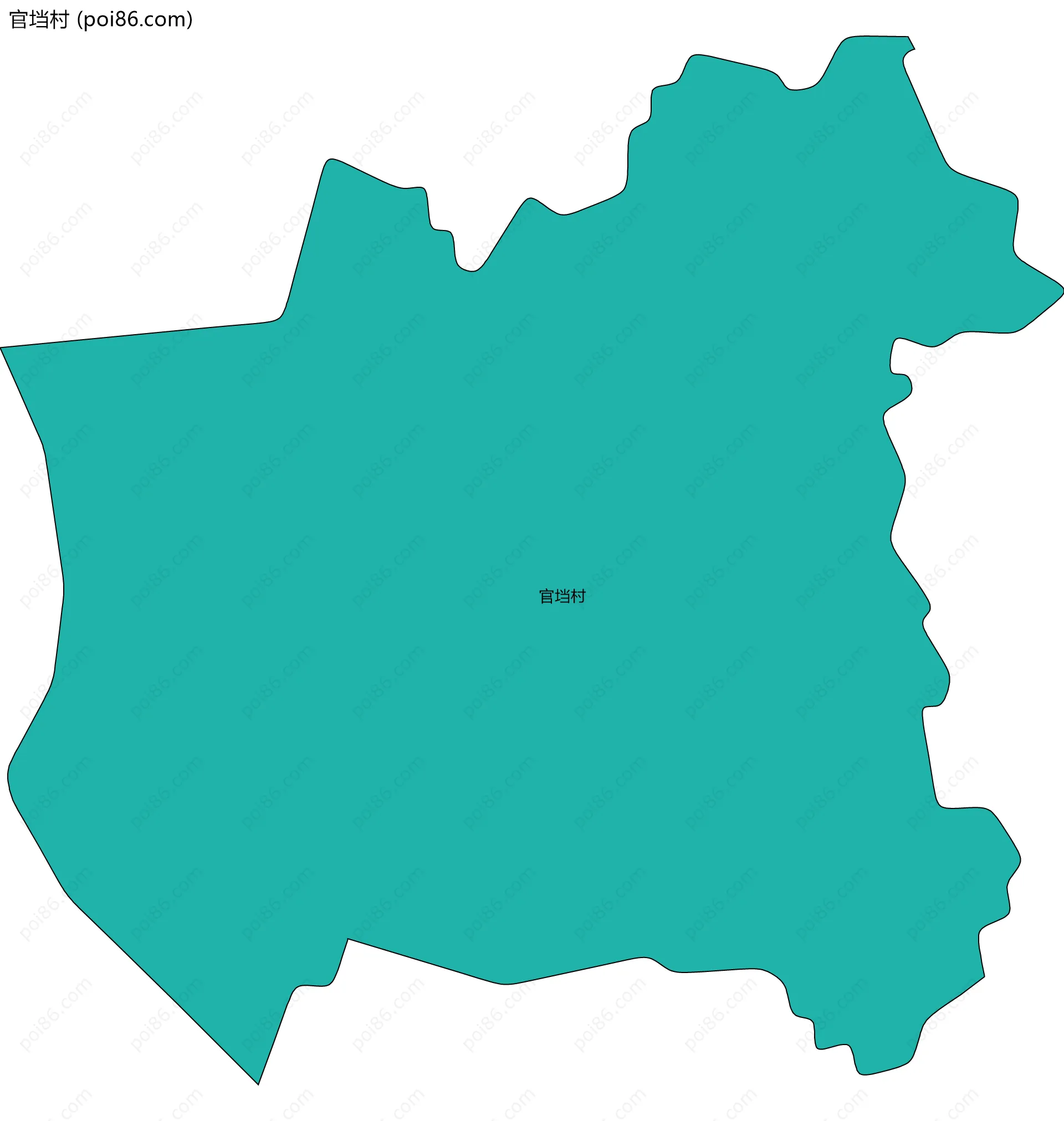 官垱村边界地图