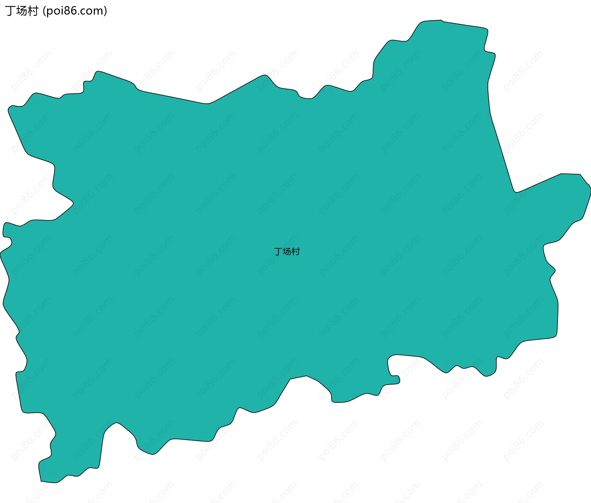 丁场村边界地图