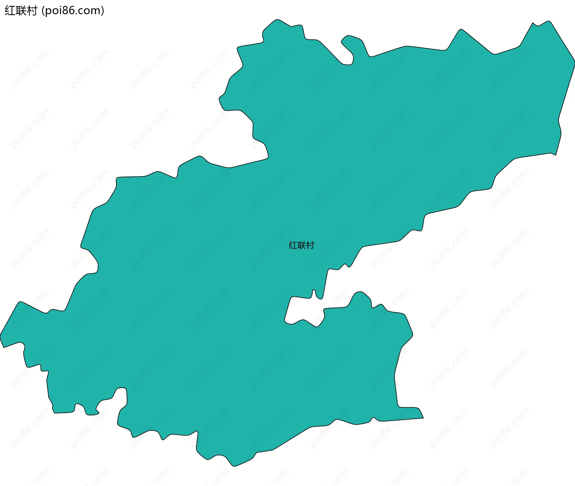 红联村边界地图