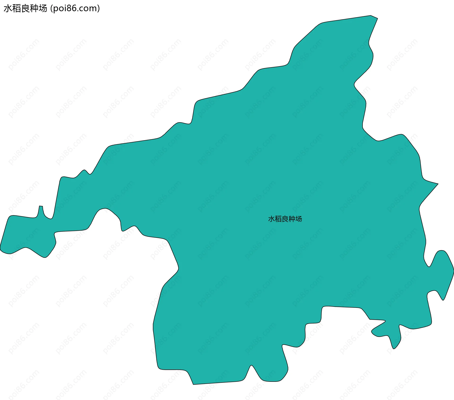 水稻良种场边界地图