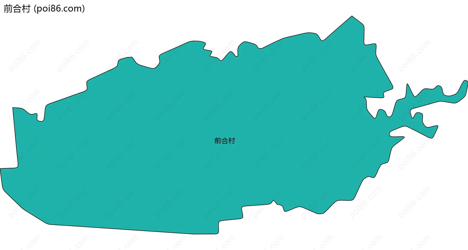 前合村边界地图