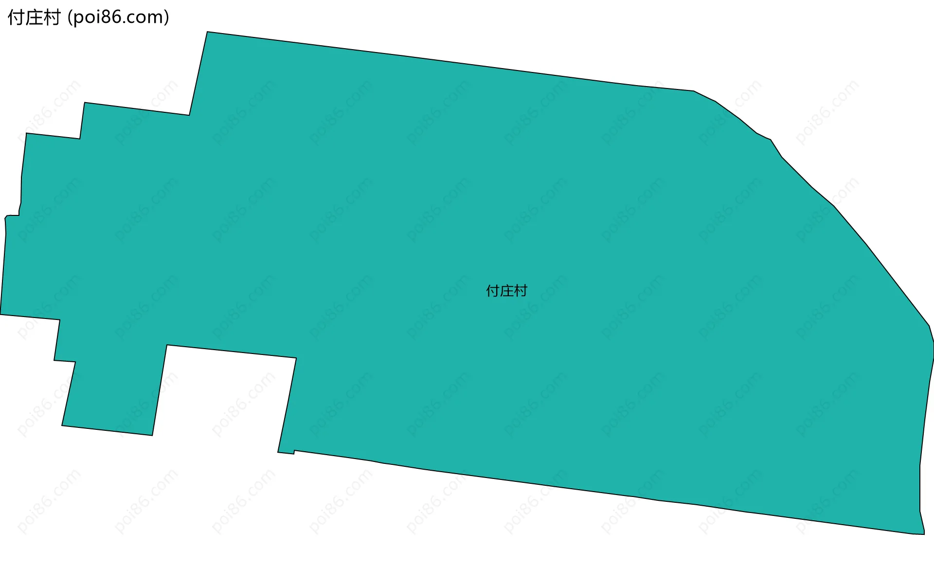 付庄村边界地图