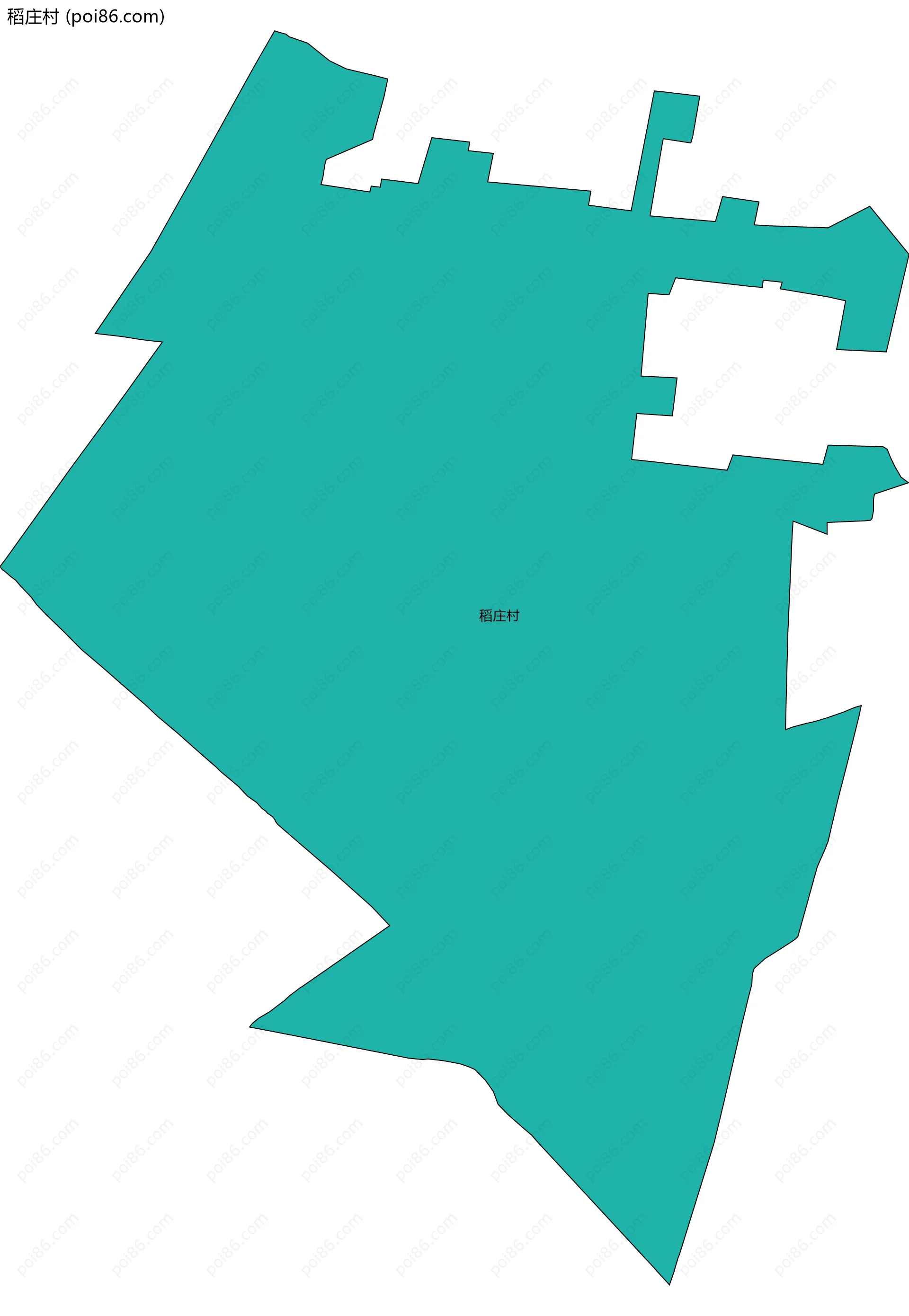 稻庄村边界地图