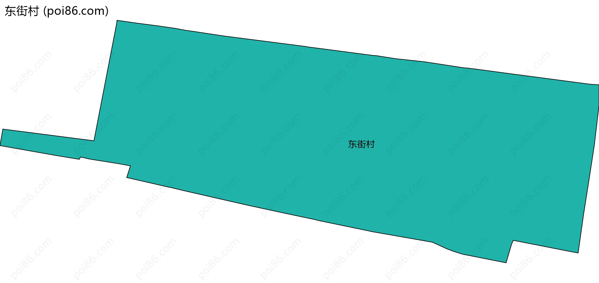 东街村边界地图