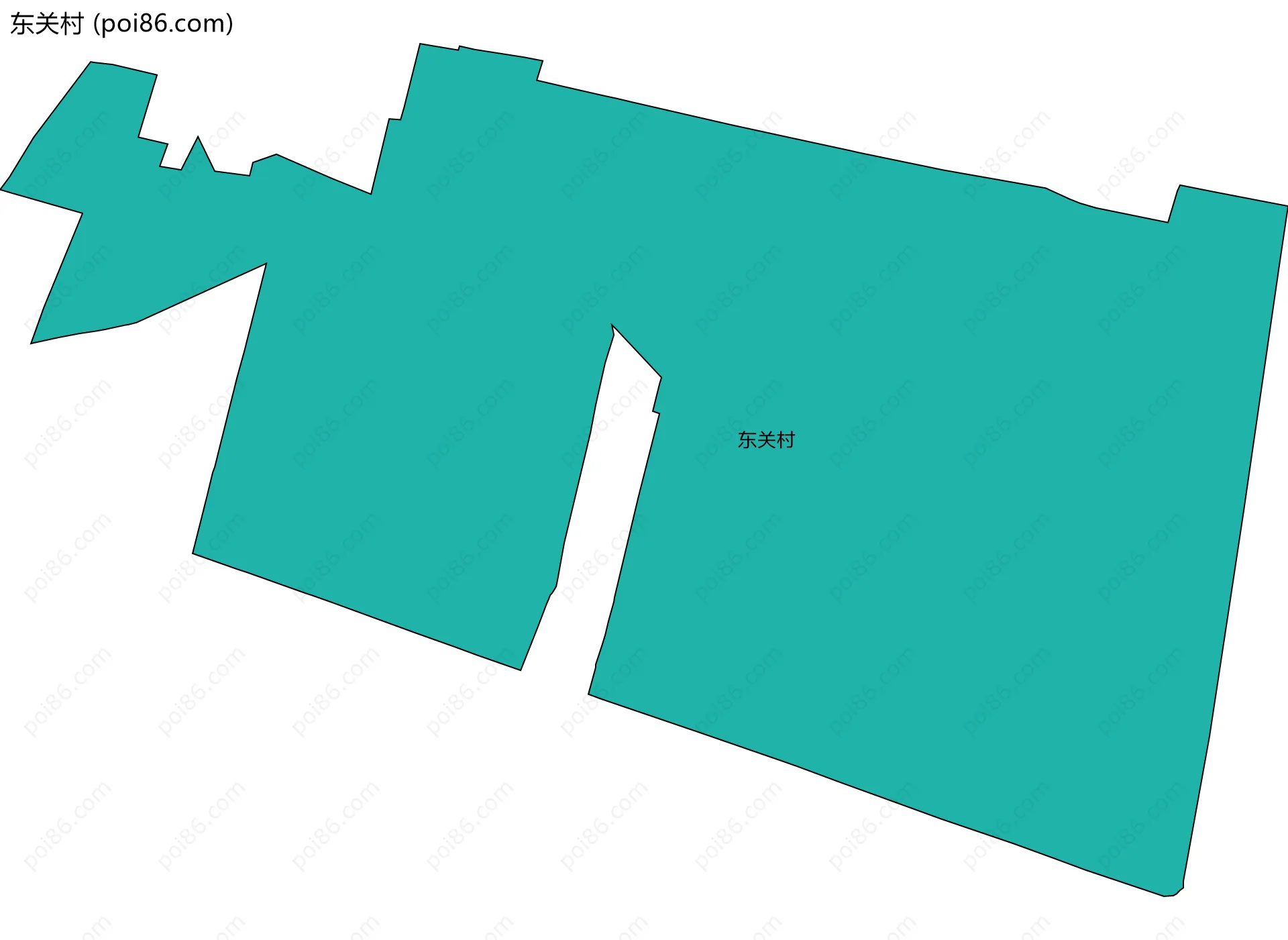 东关村边界地图
