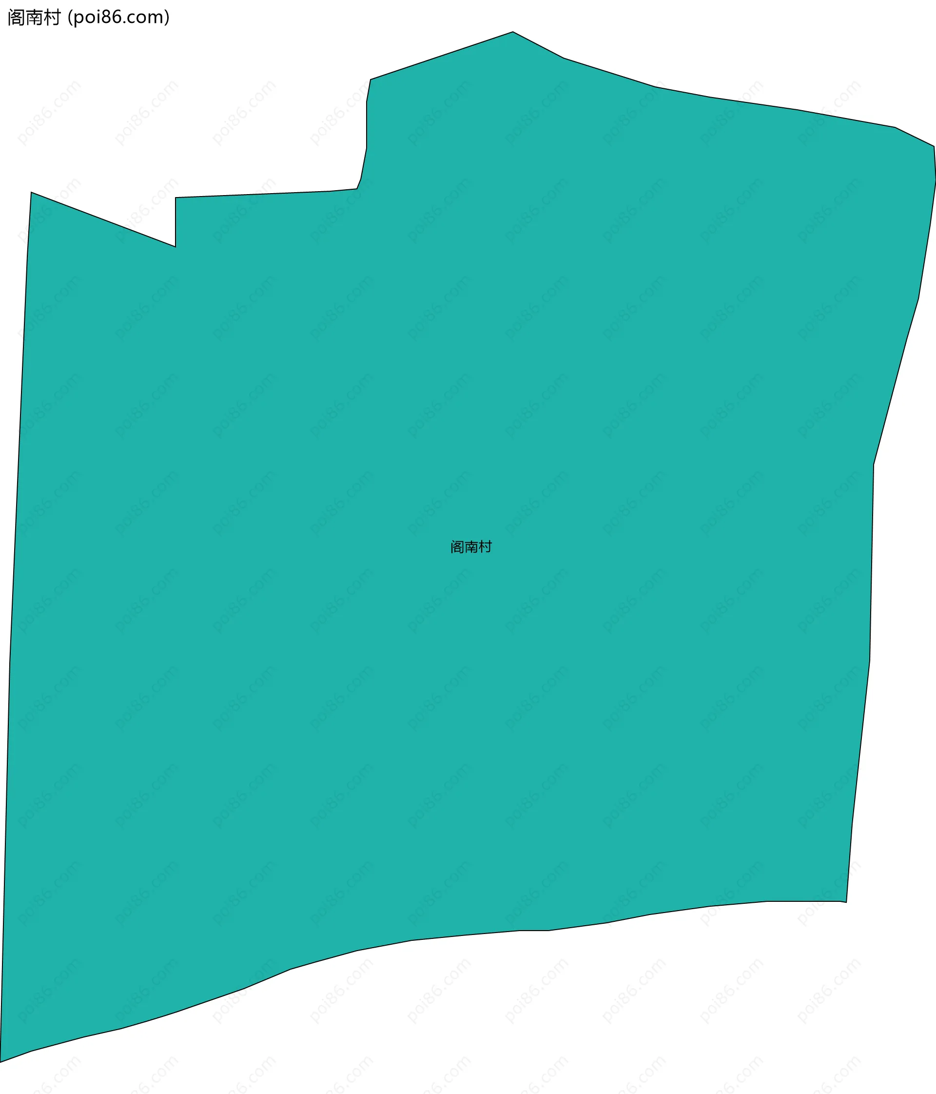 阁南村边界地图