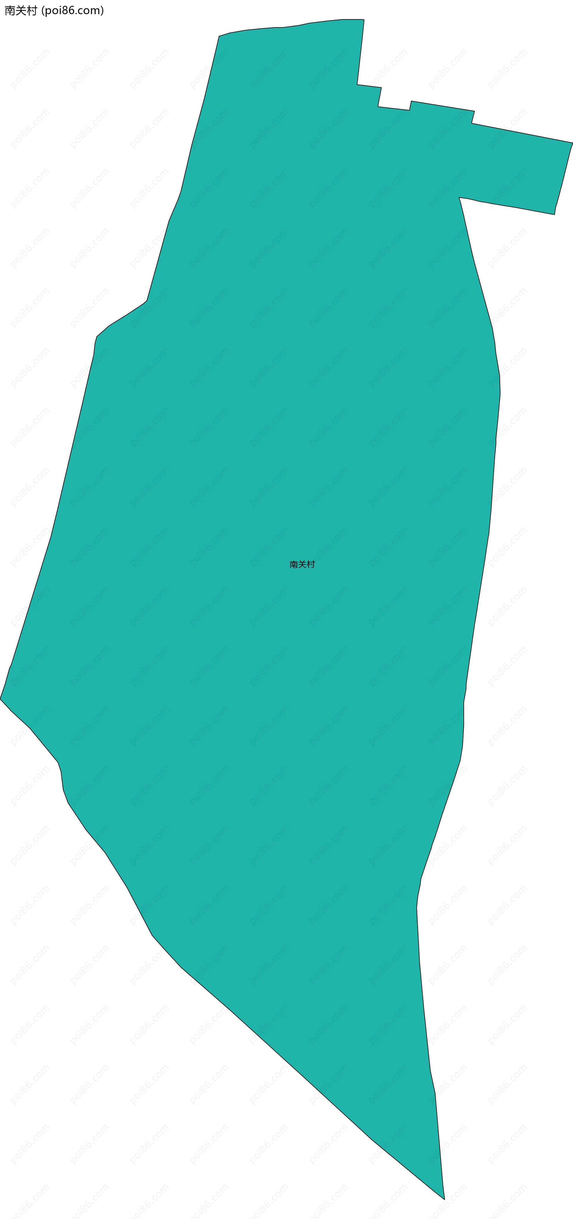 南关村边界地图