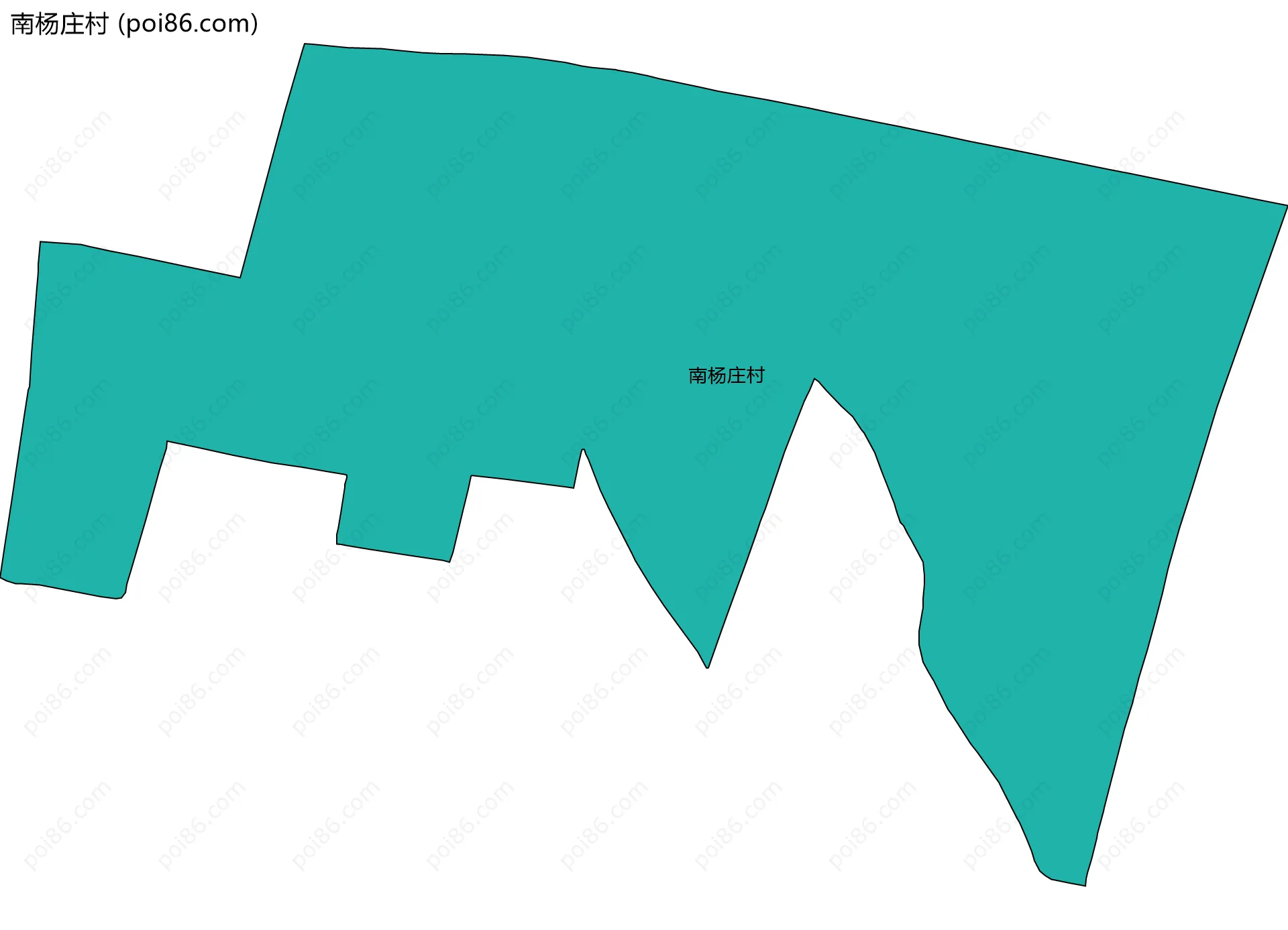 南杨庄村边界地图