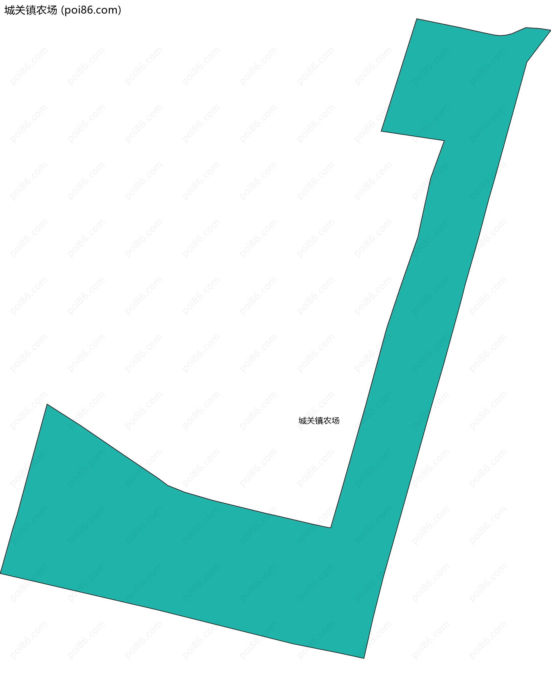 城关镇农场边界地图