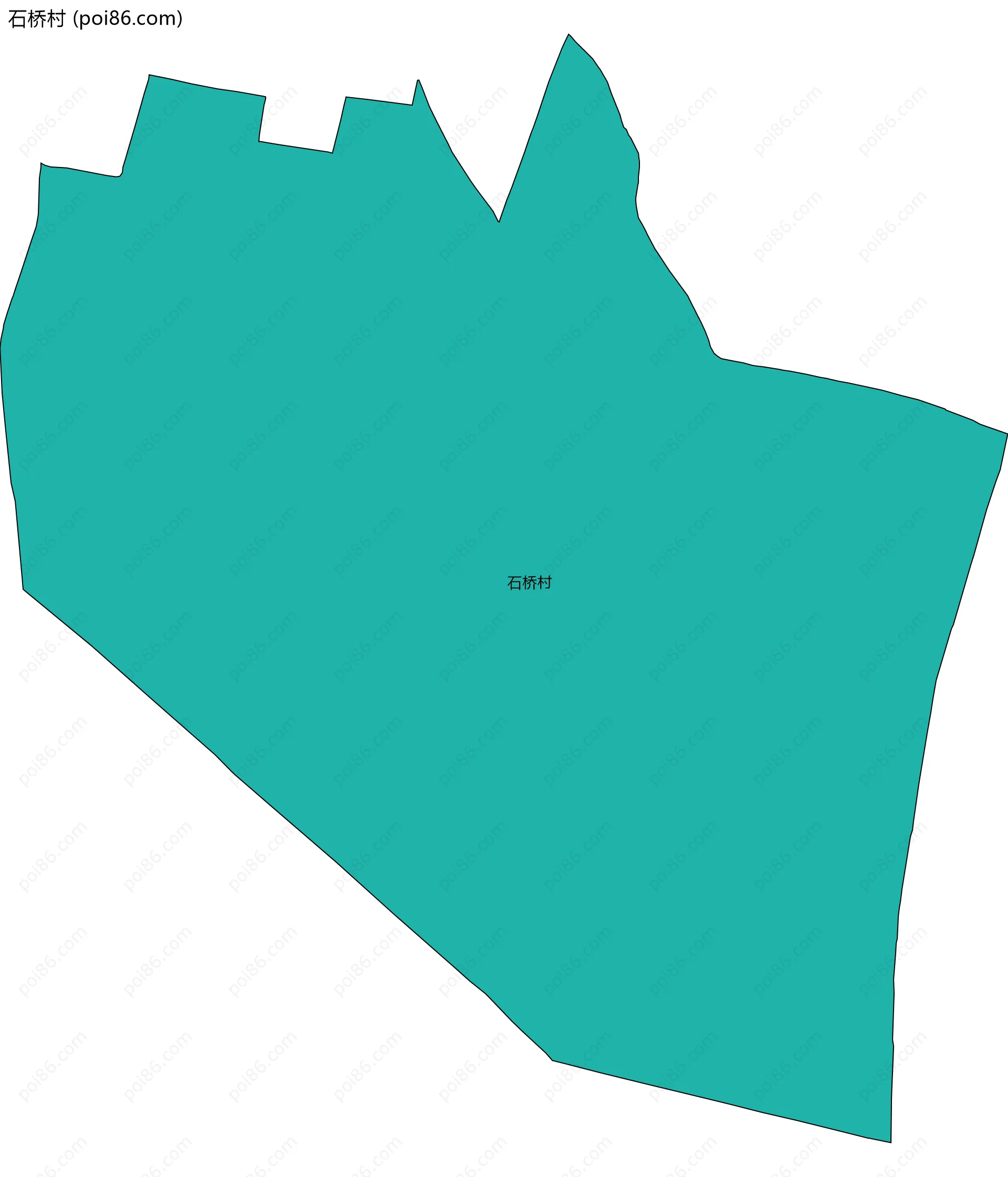 石桥村边界地图