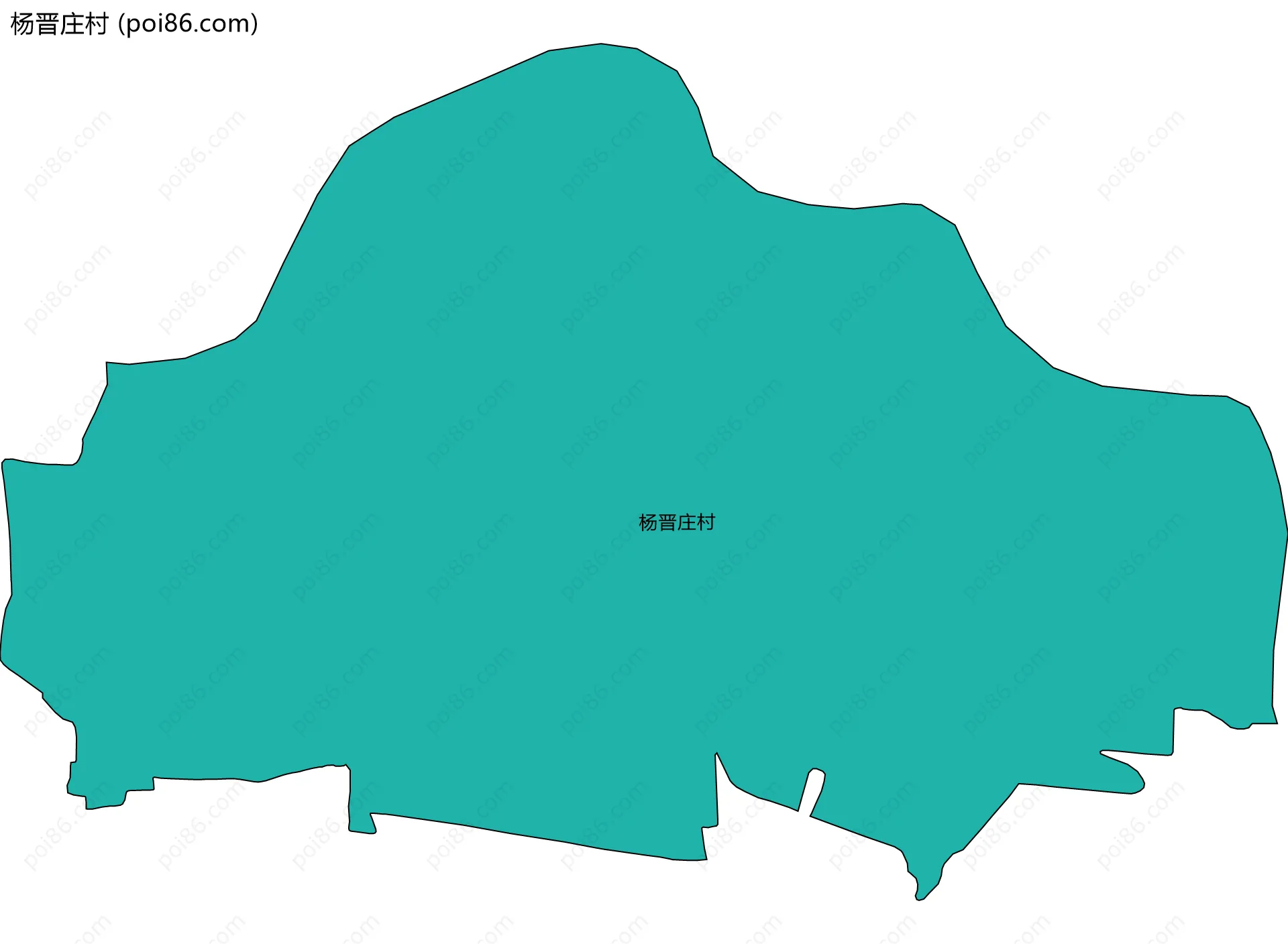 杨晋庄村边界地图