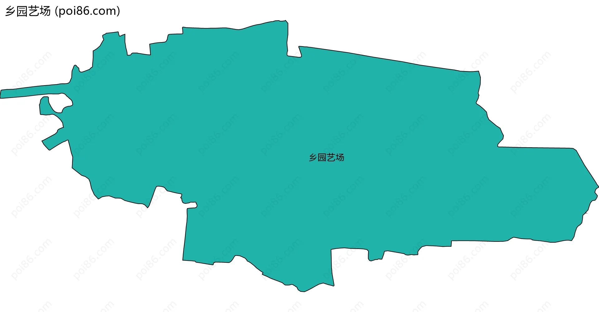 乡园艺场边界地图