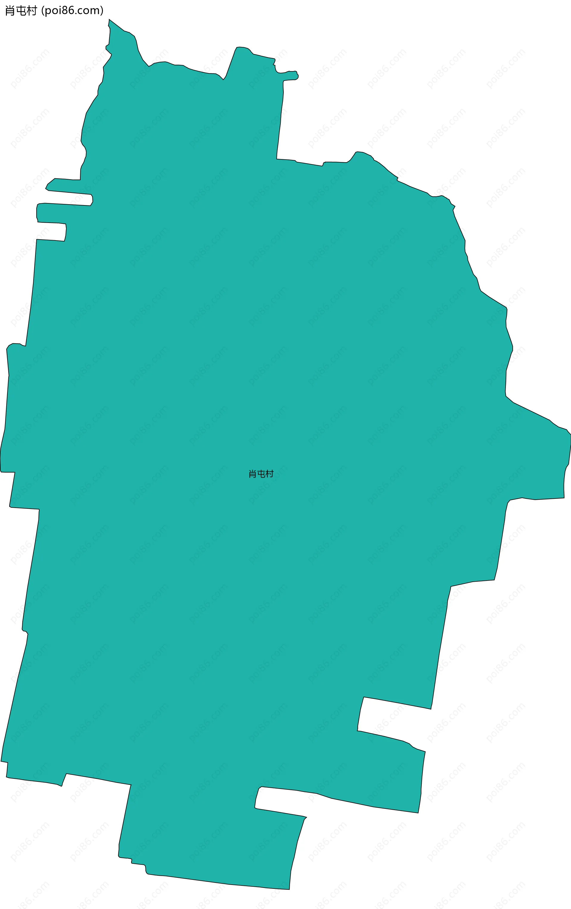 肖屯村边界地图