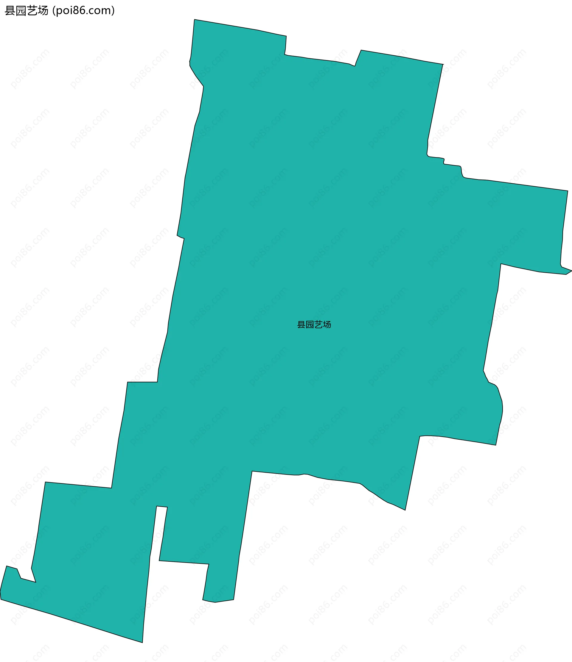 县园艺场边界地图