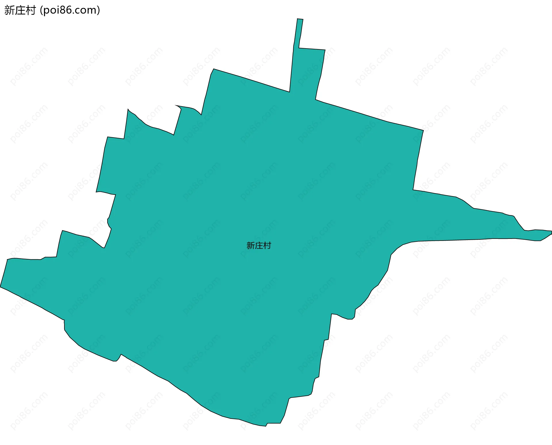 新庄村边界地图