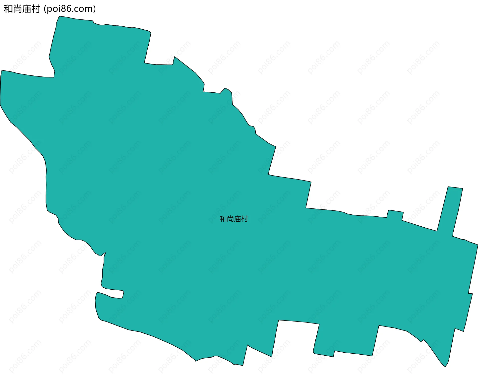 和尚庙村边界地图