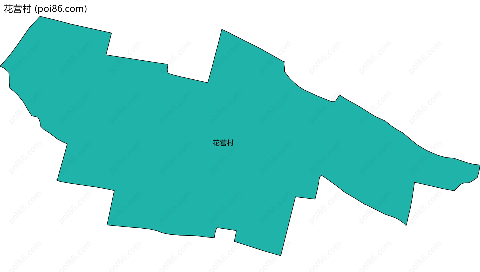 花营村边界地图