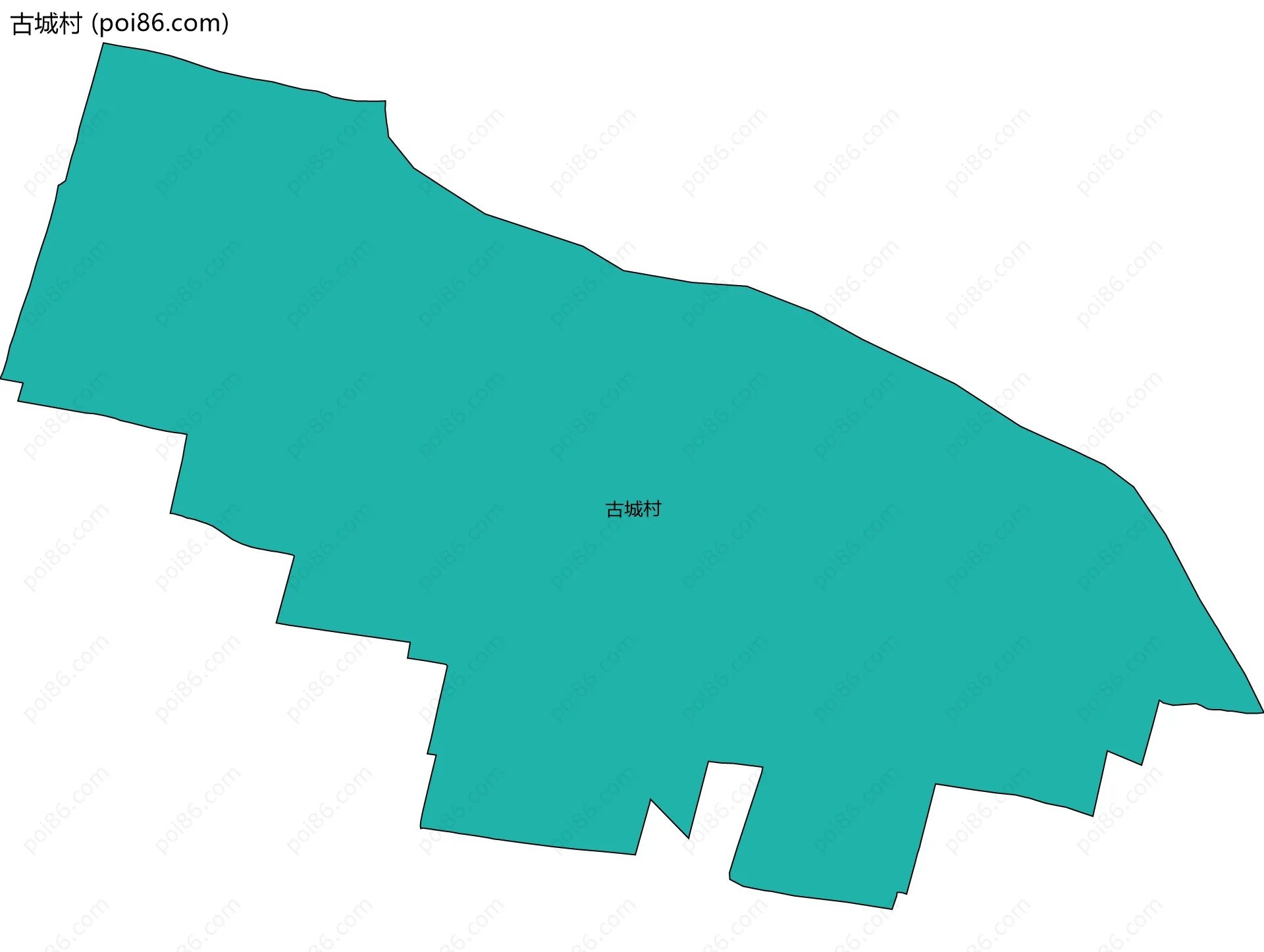 古城村边界地图