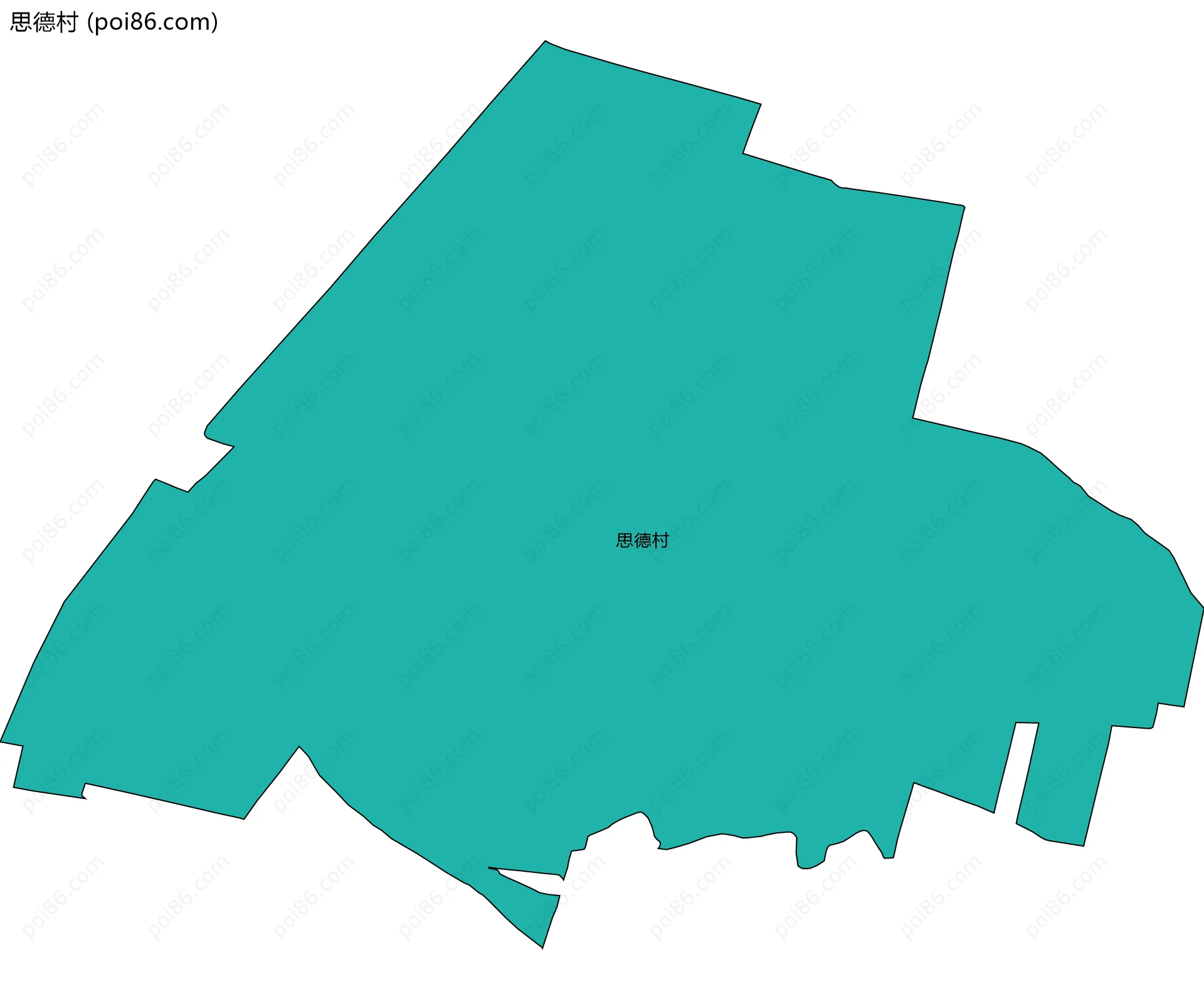 思德村边界地图
