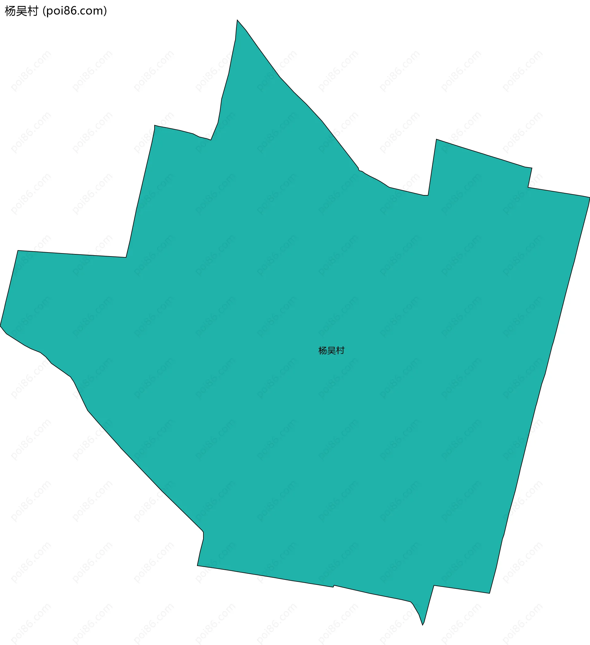 杨吴村边界地图