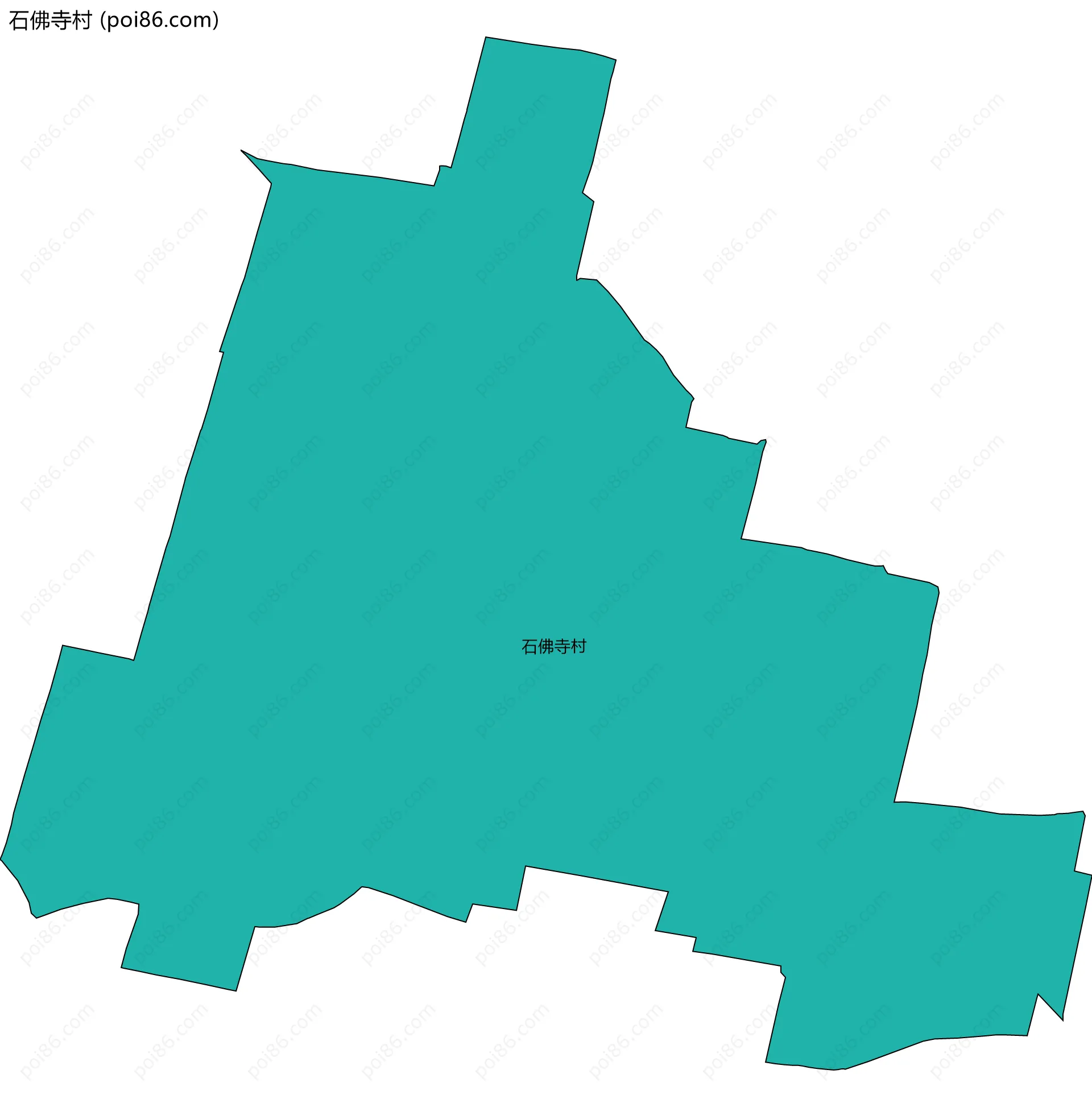 石佛寺村边界地图