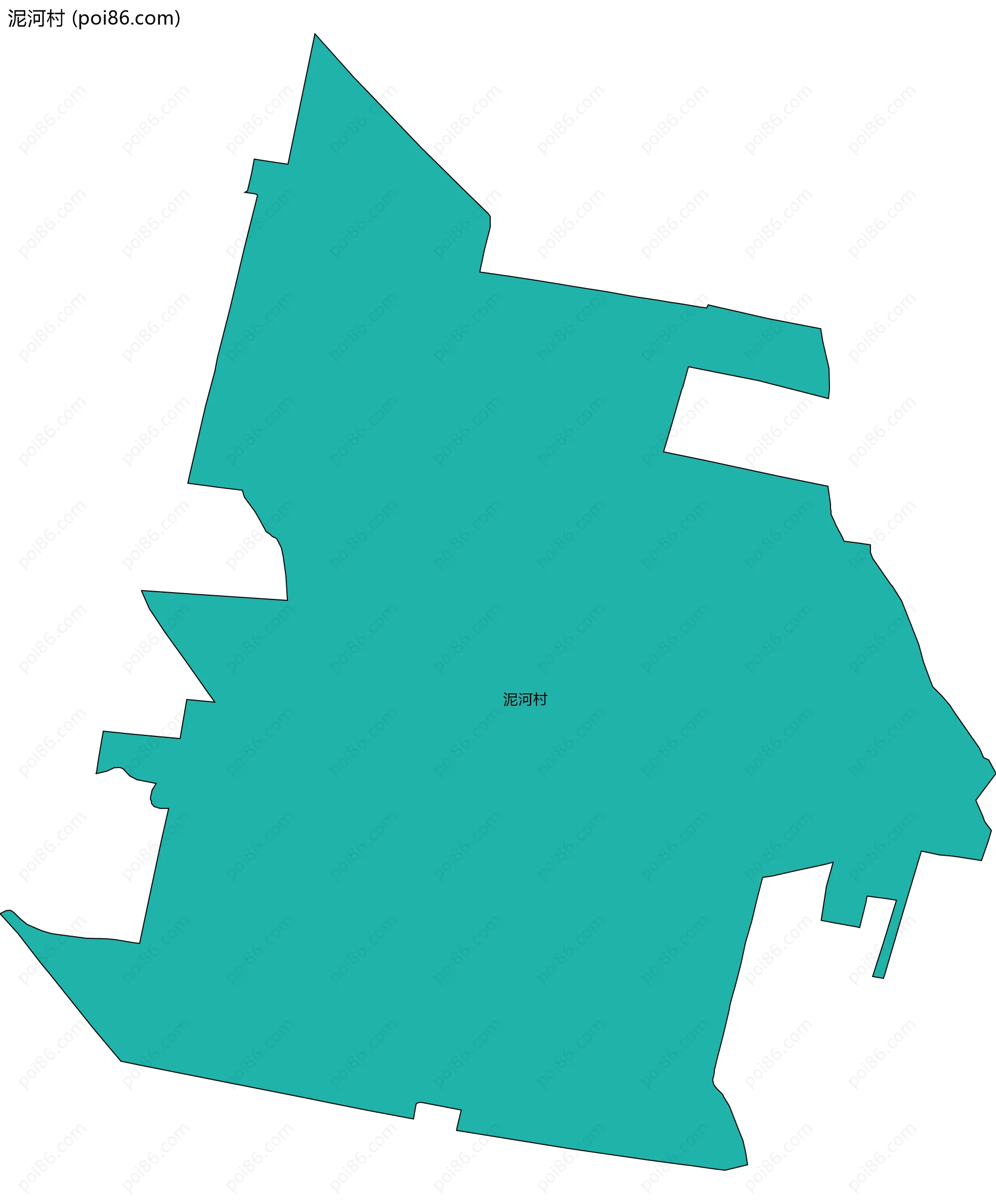 泥河村边界地图