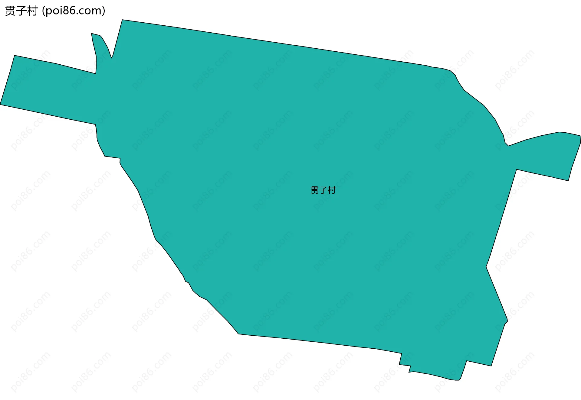贯子村边界地图