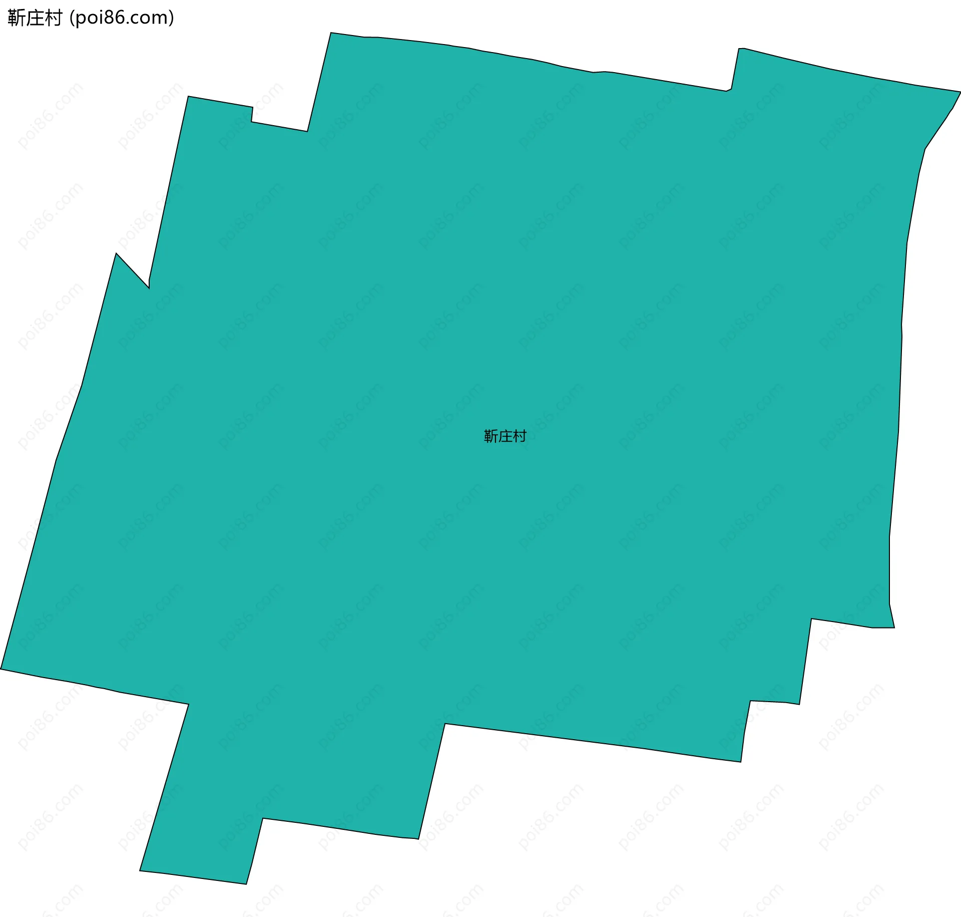 靳庄村边界地图