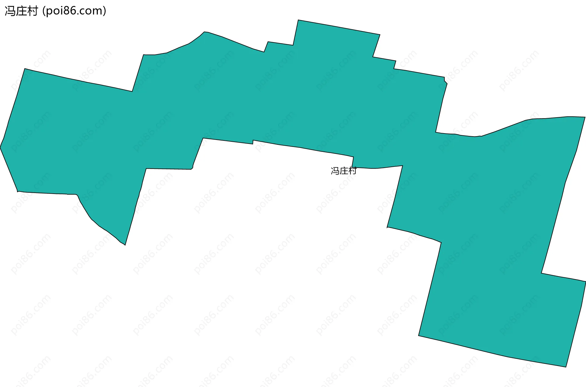 冯庄村边界地图