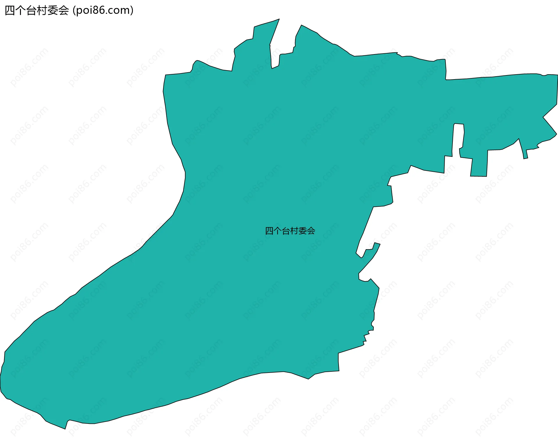 四个台村委会边界地图