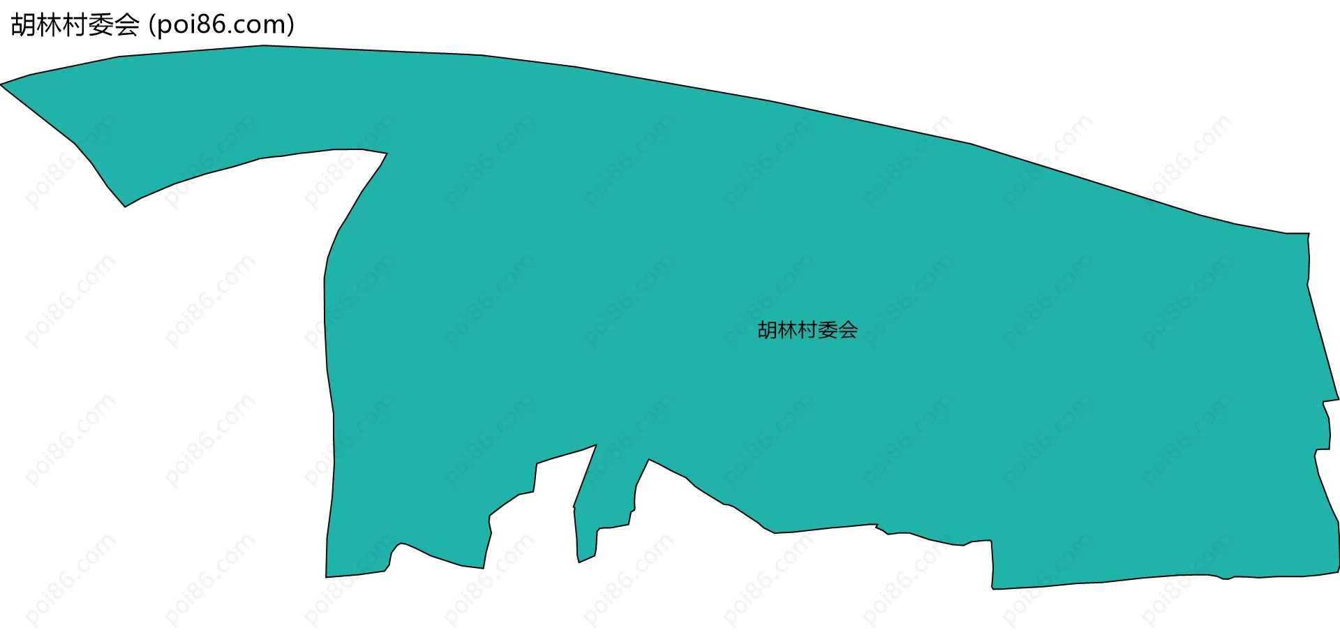 胡林村委会边界地图