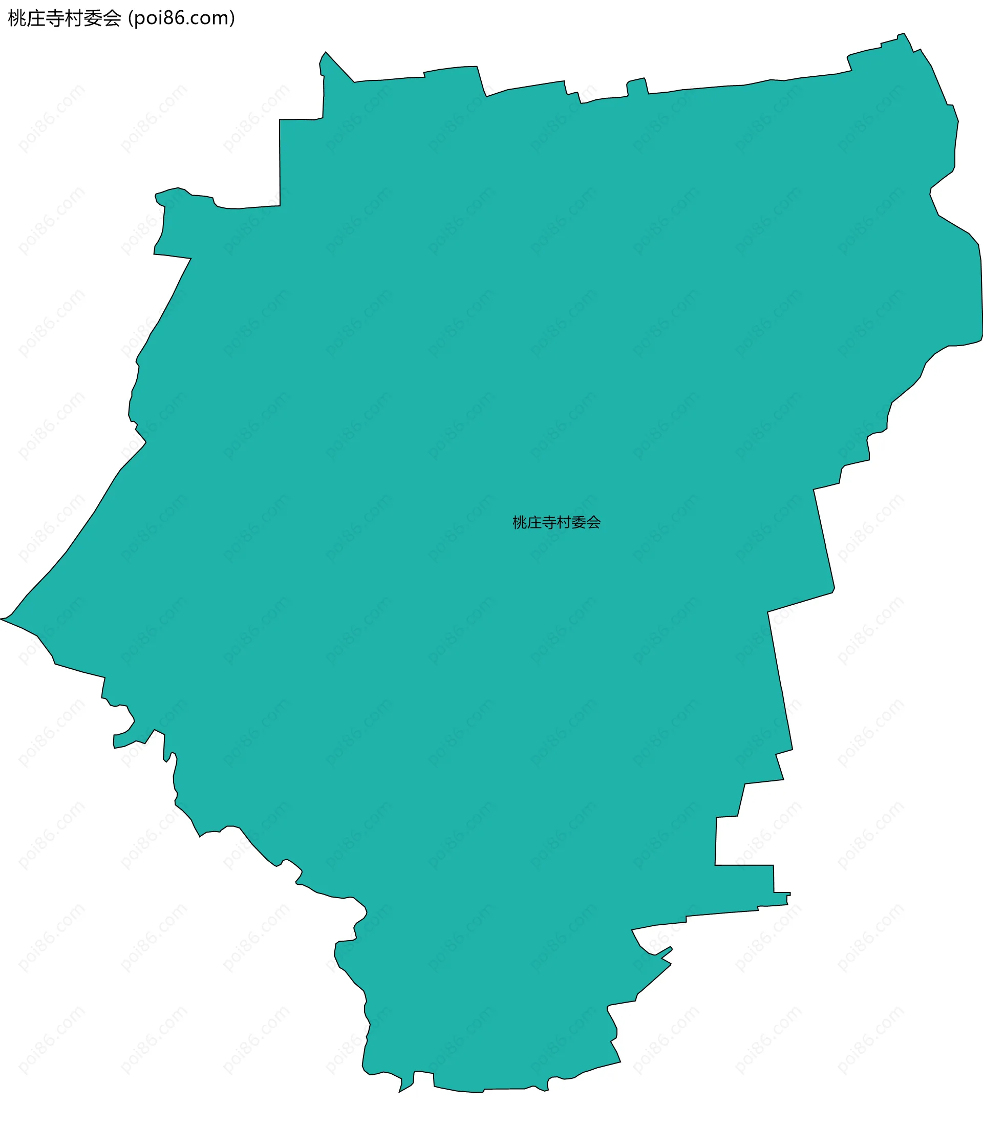桃庄寺村委会边界地图