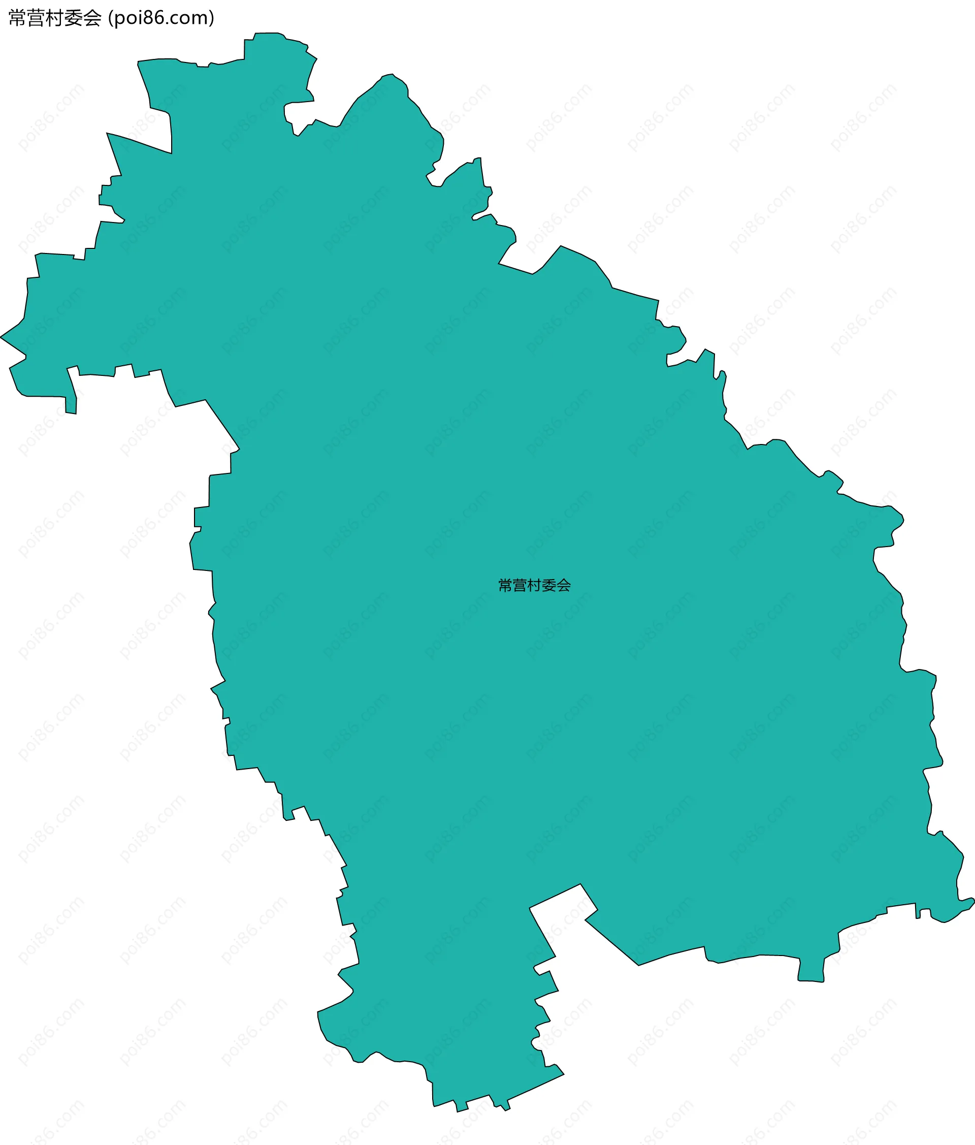 常营村委会边界地图