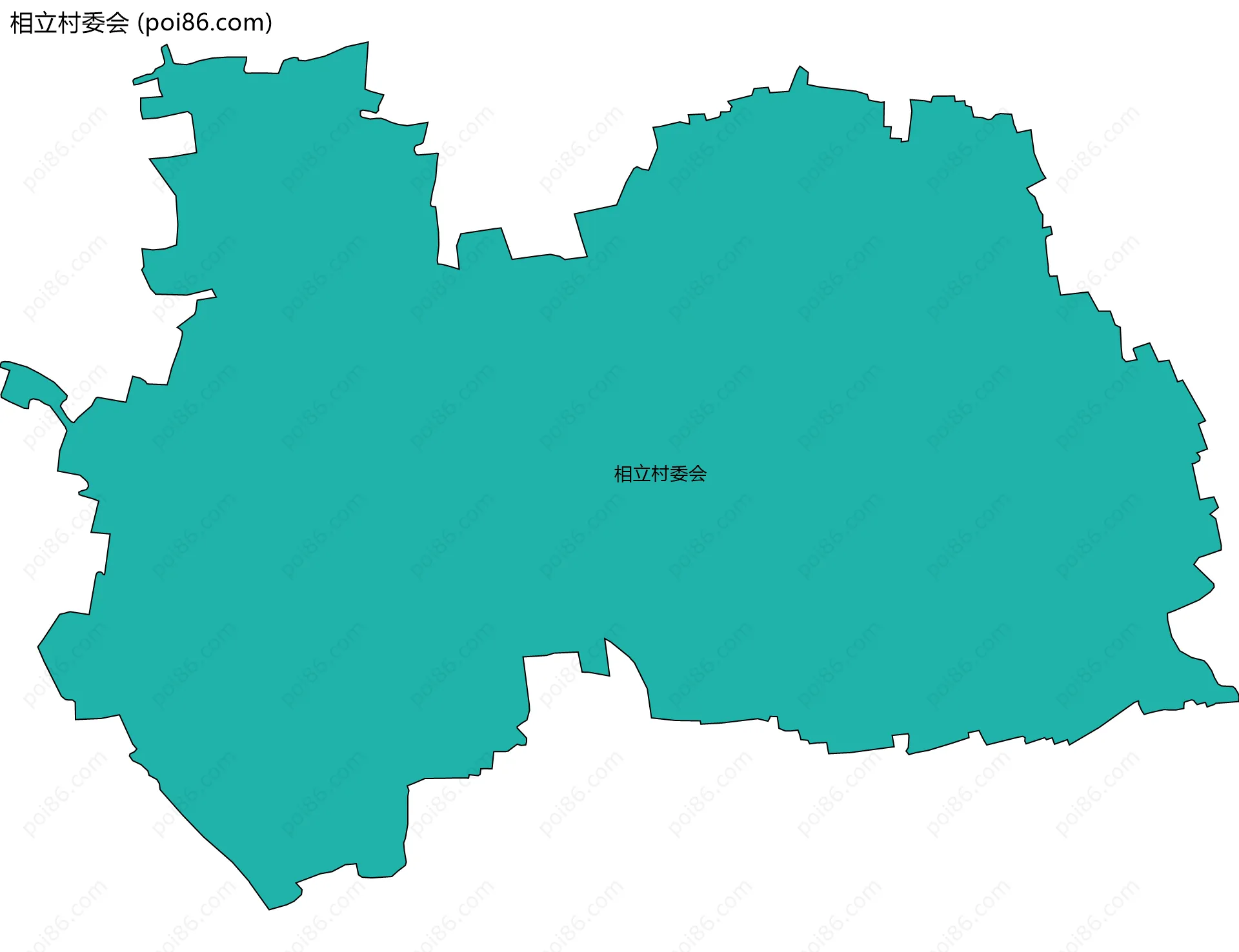 相立村委会边界地图