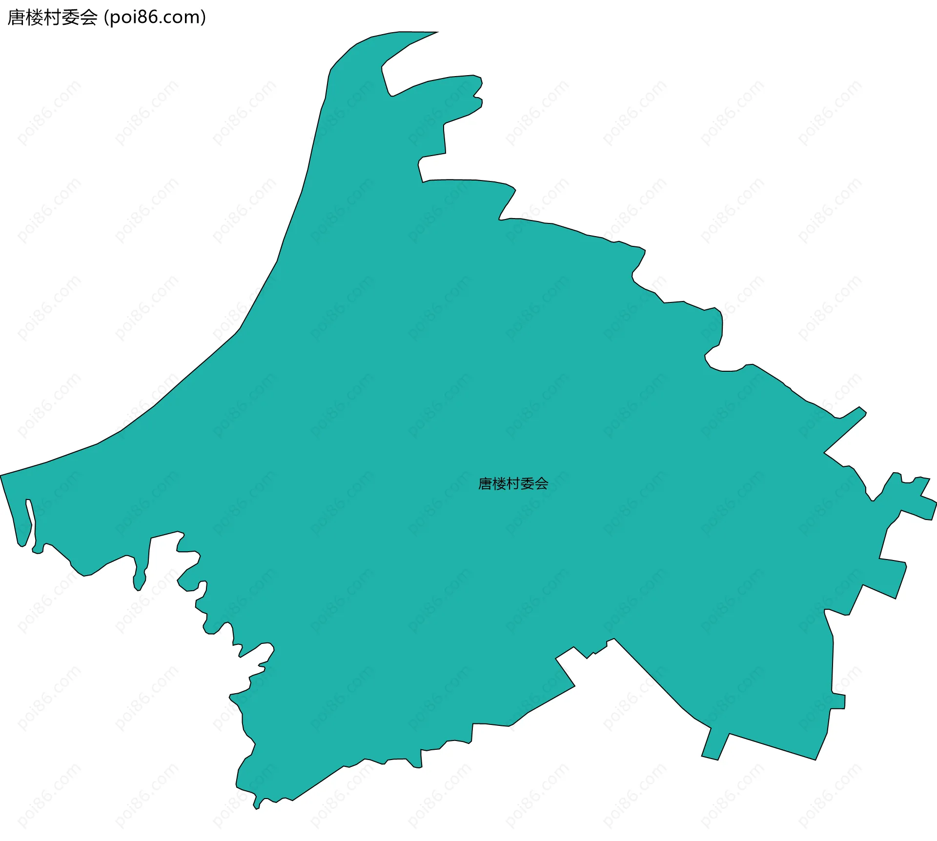 唐楼村委会边界地图