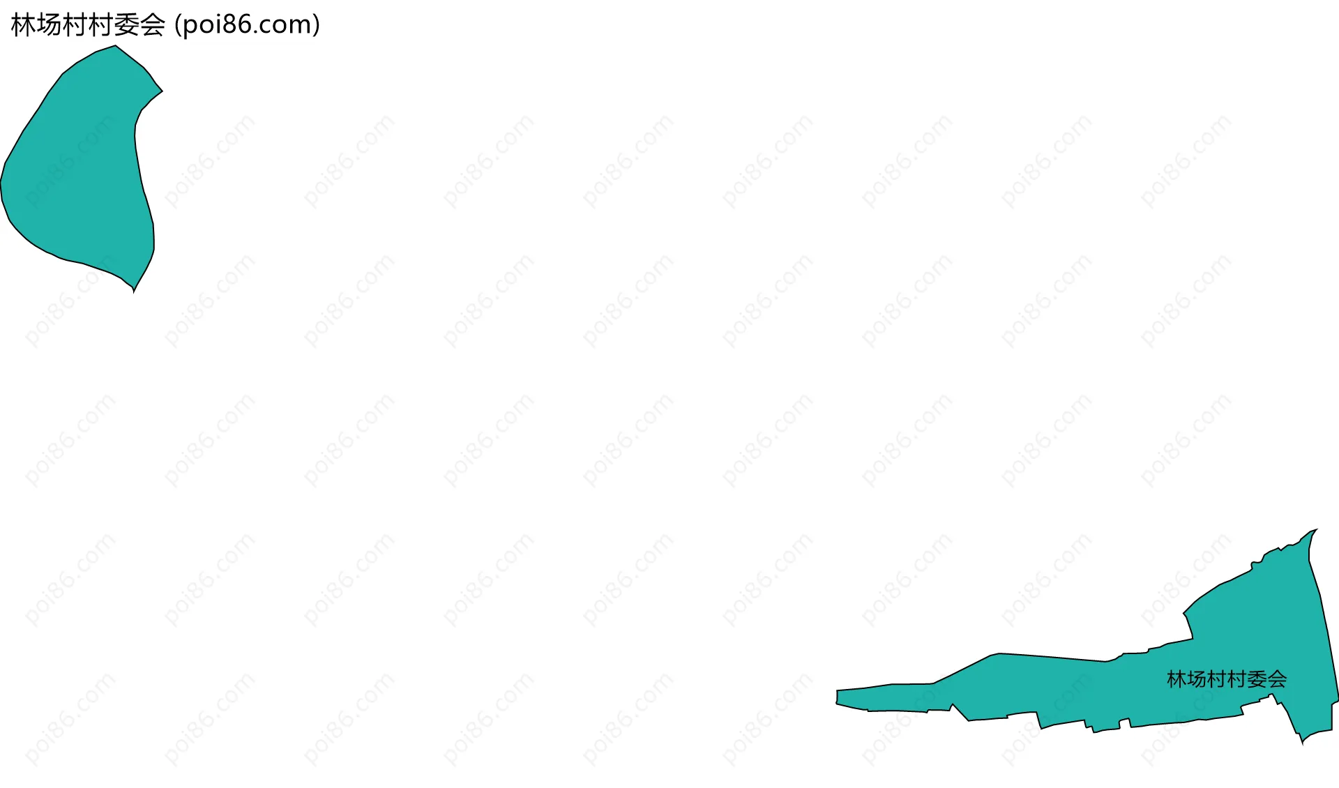 林场村村委会边界地图