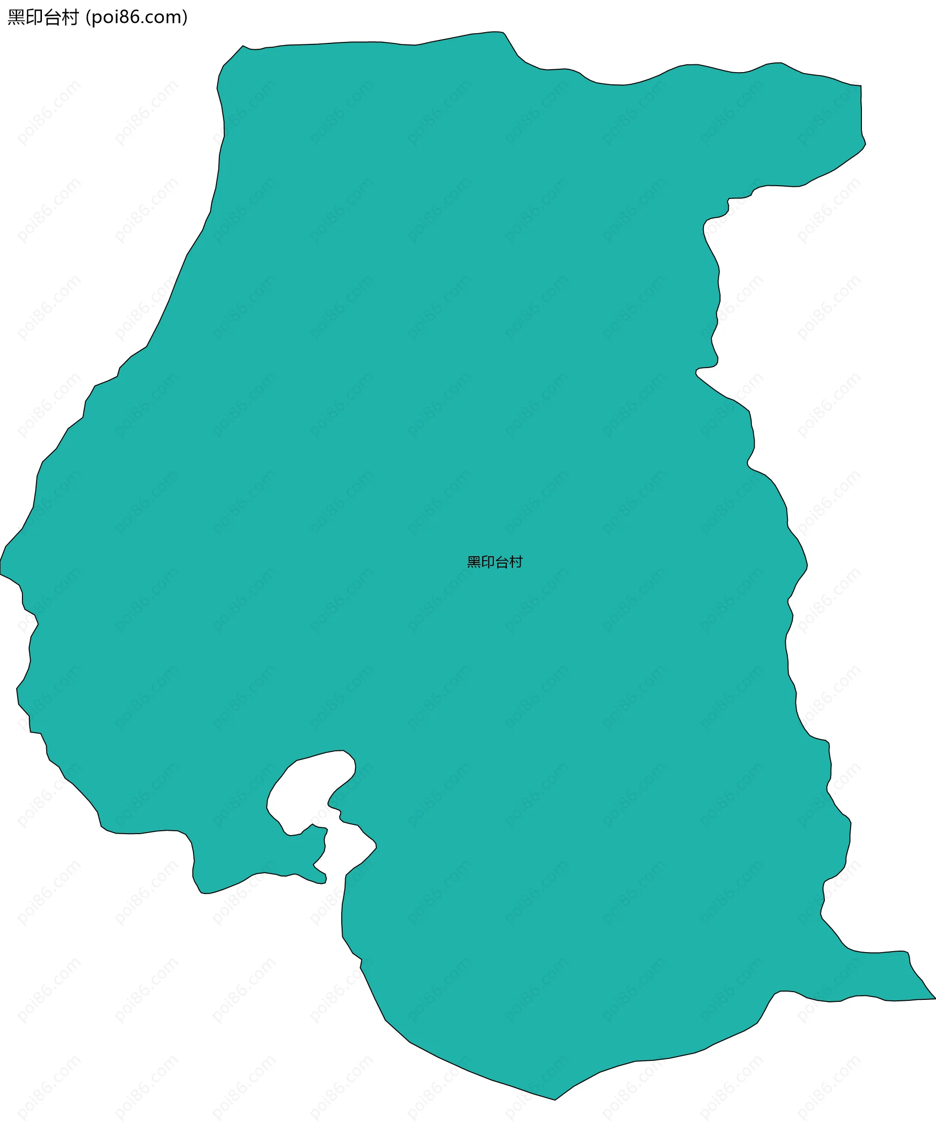 黑印台村边界地图