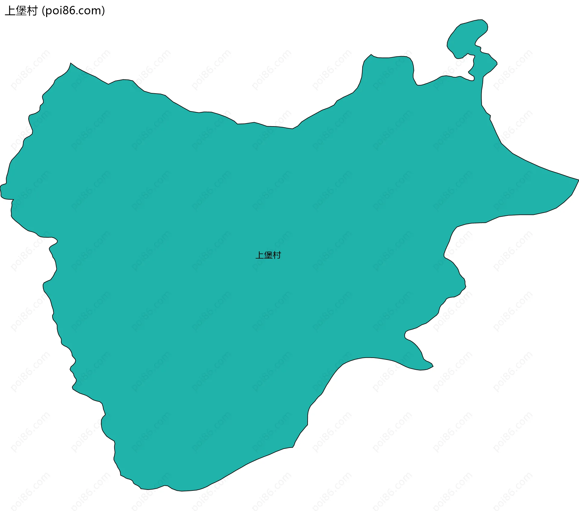 上堡村边界地图