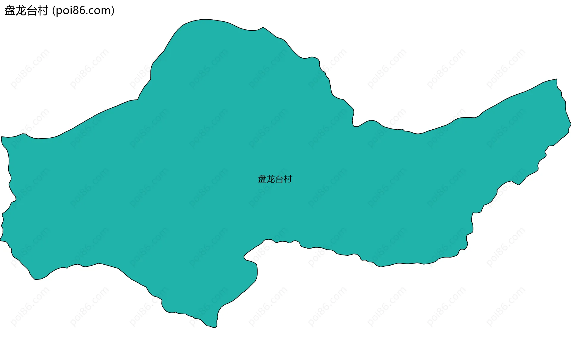 盘龙台村边界地图