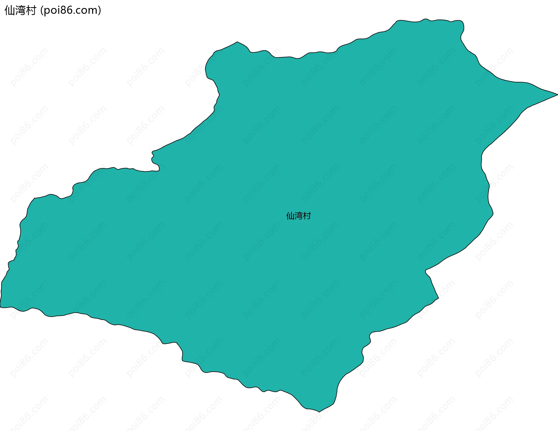 仙湾村边界地图