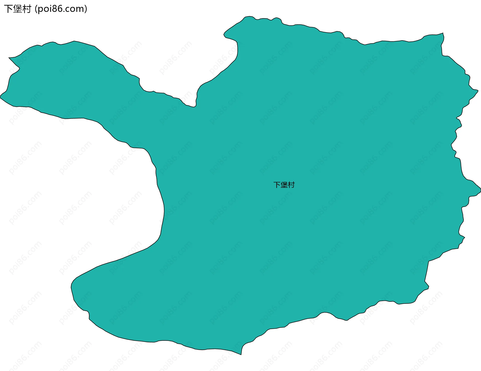 下堡村边界地图