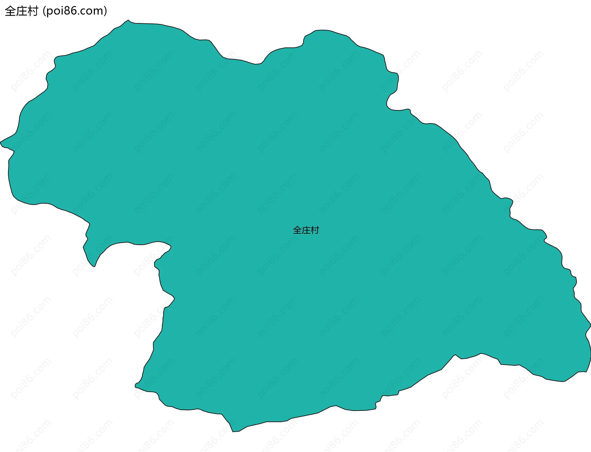 全庄村边界地图