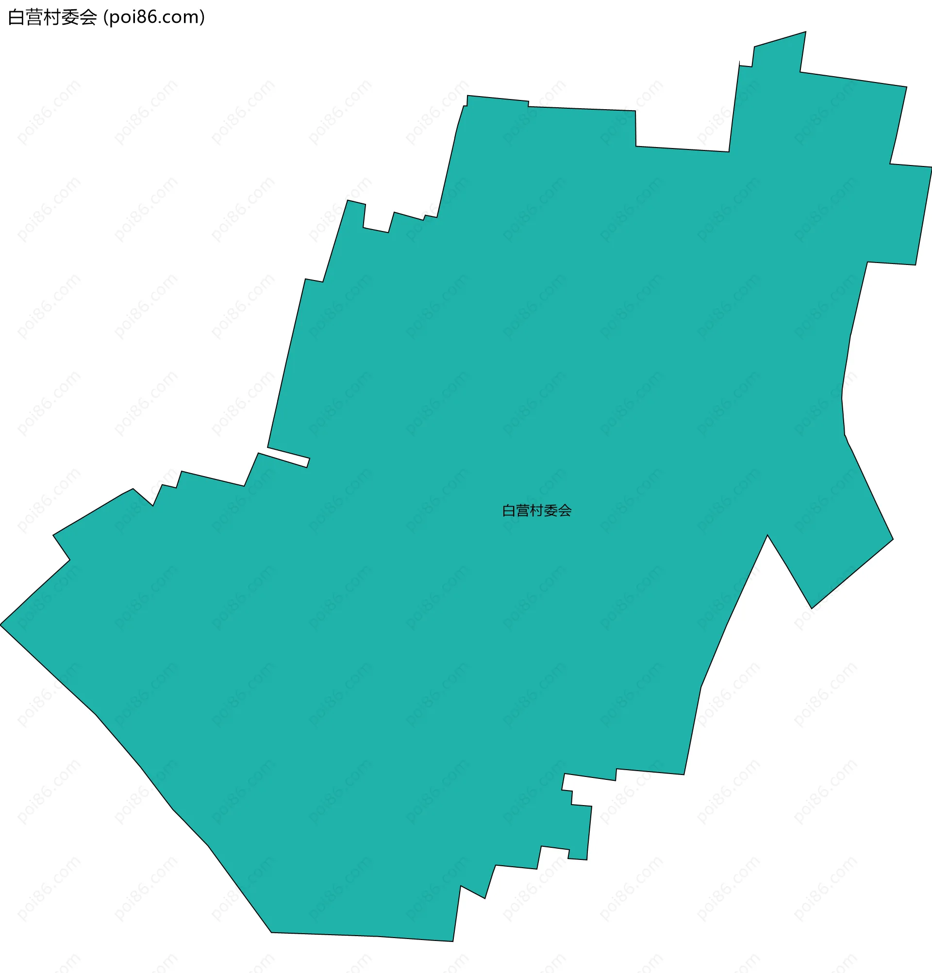 白营村委会边界地图