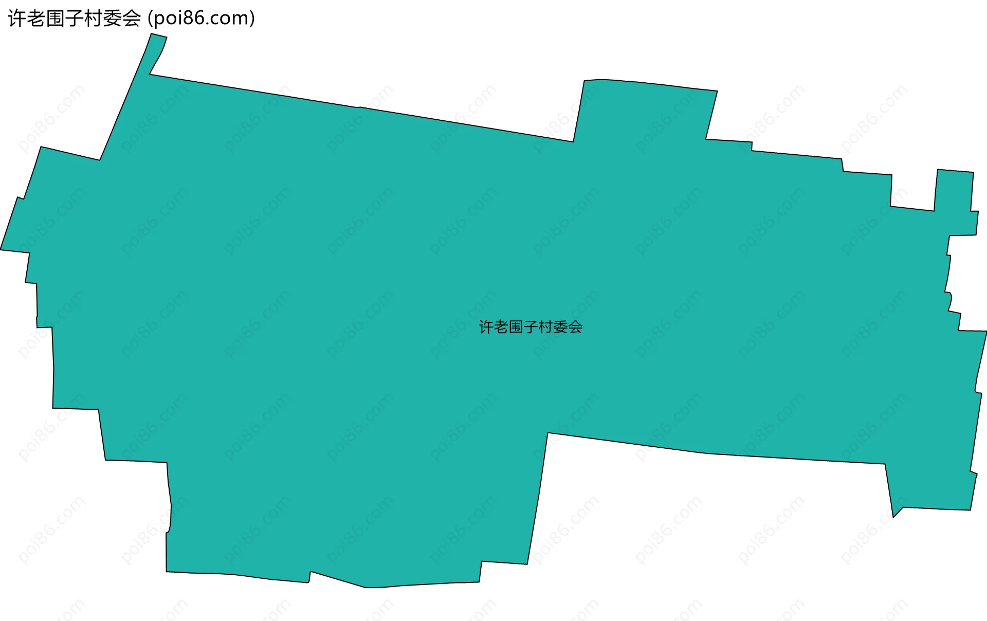 许老围子村委会边界地图