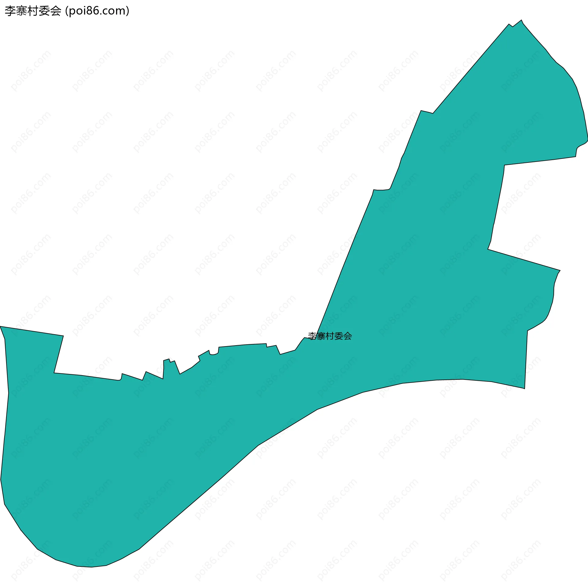 李寨村委会边界地图