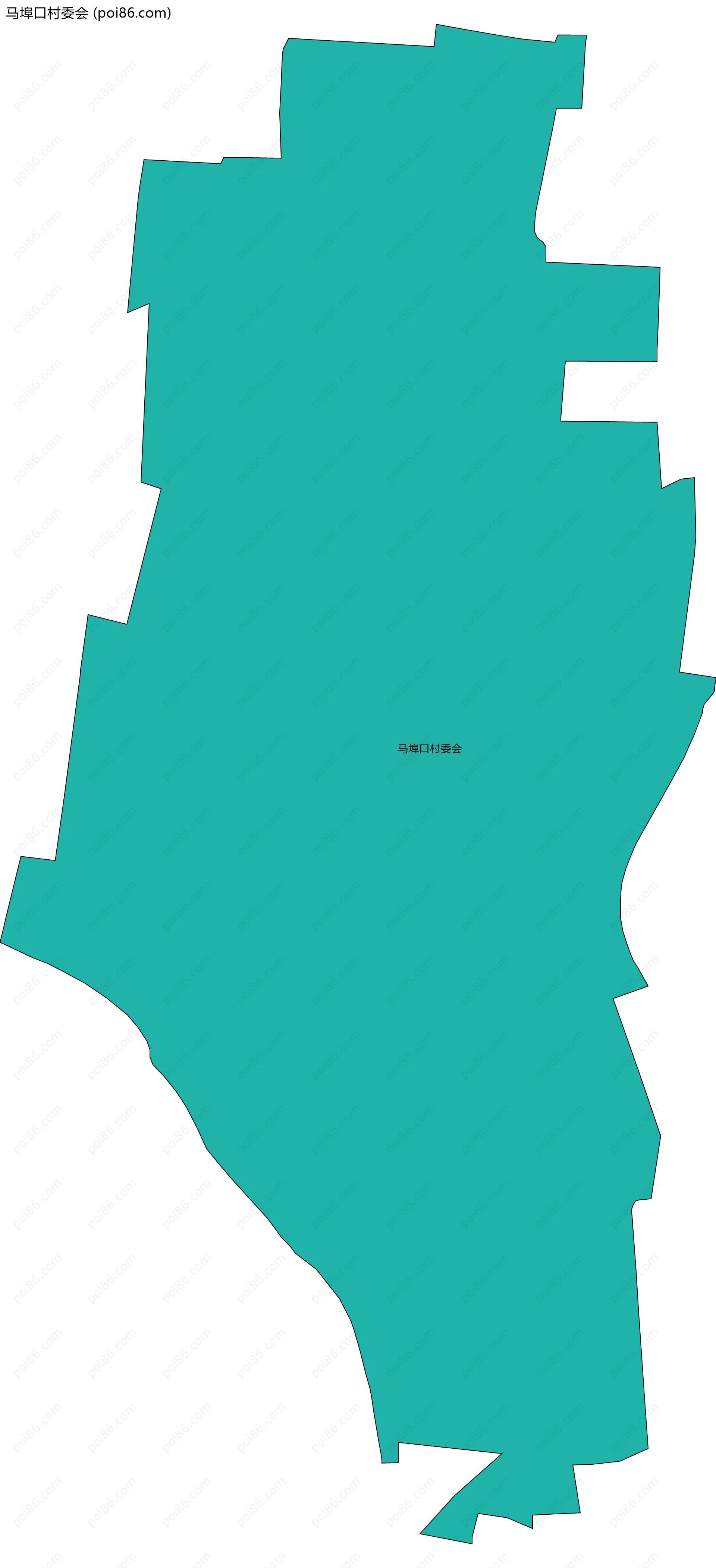 马埠口村委会边界地图
