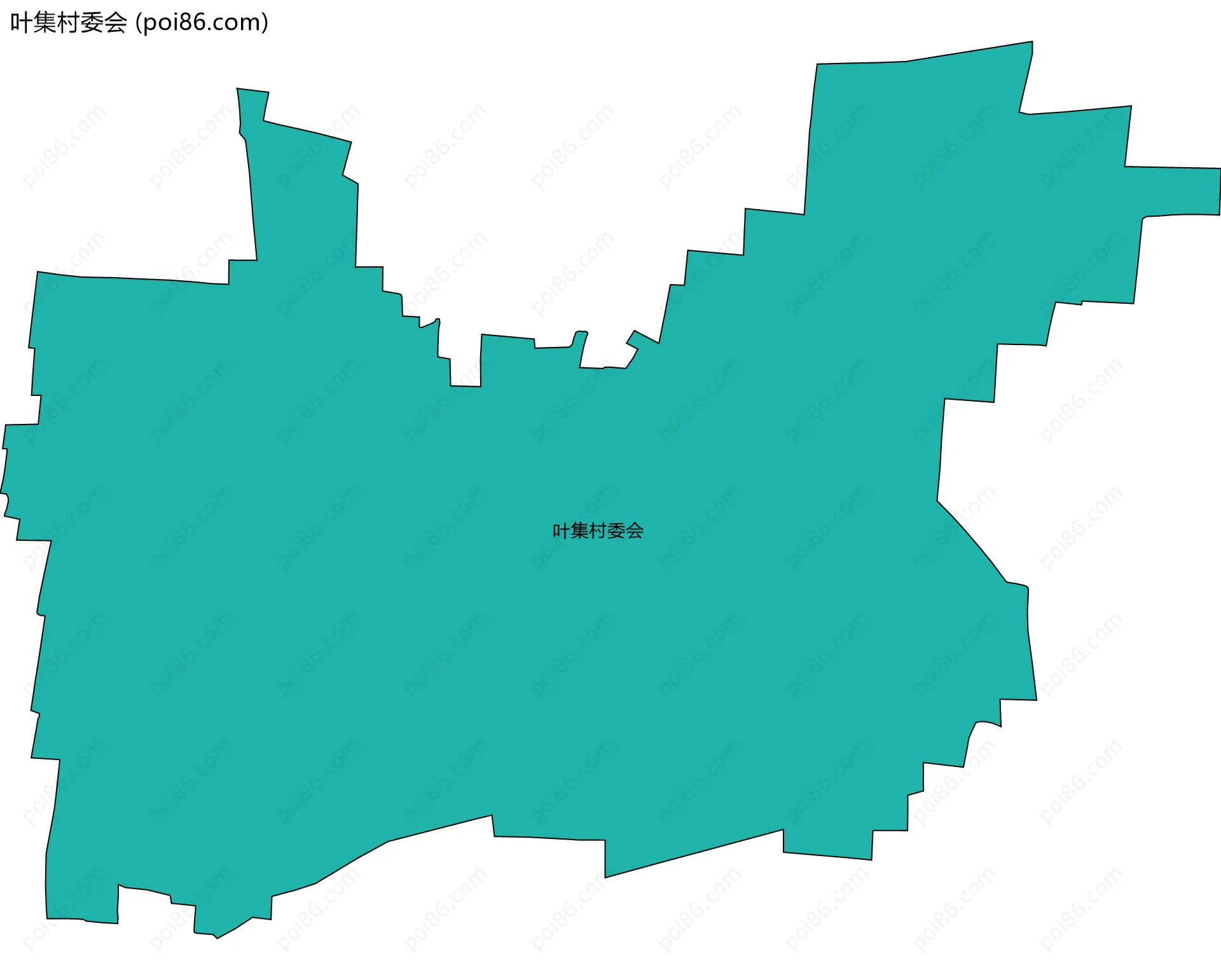 叶集村委会边界地图