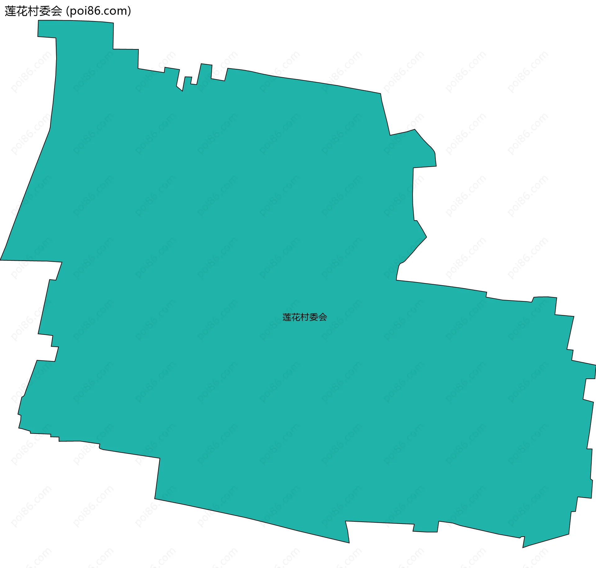 莲花村委会边界地图